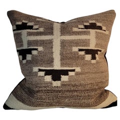 Woven Storm Pattern Navajo Pillow