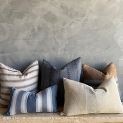 Woven Stripe Linen Pillow with Insert