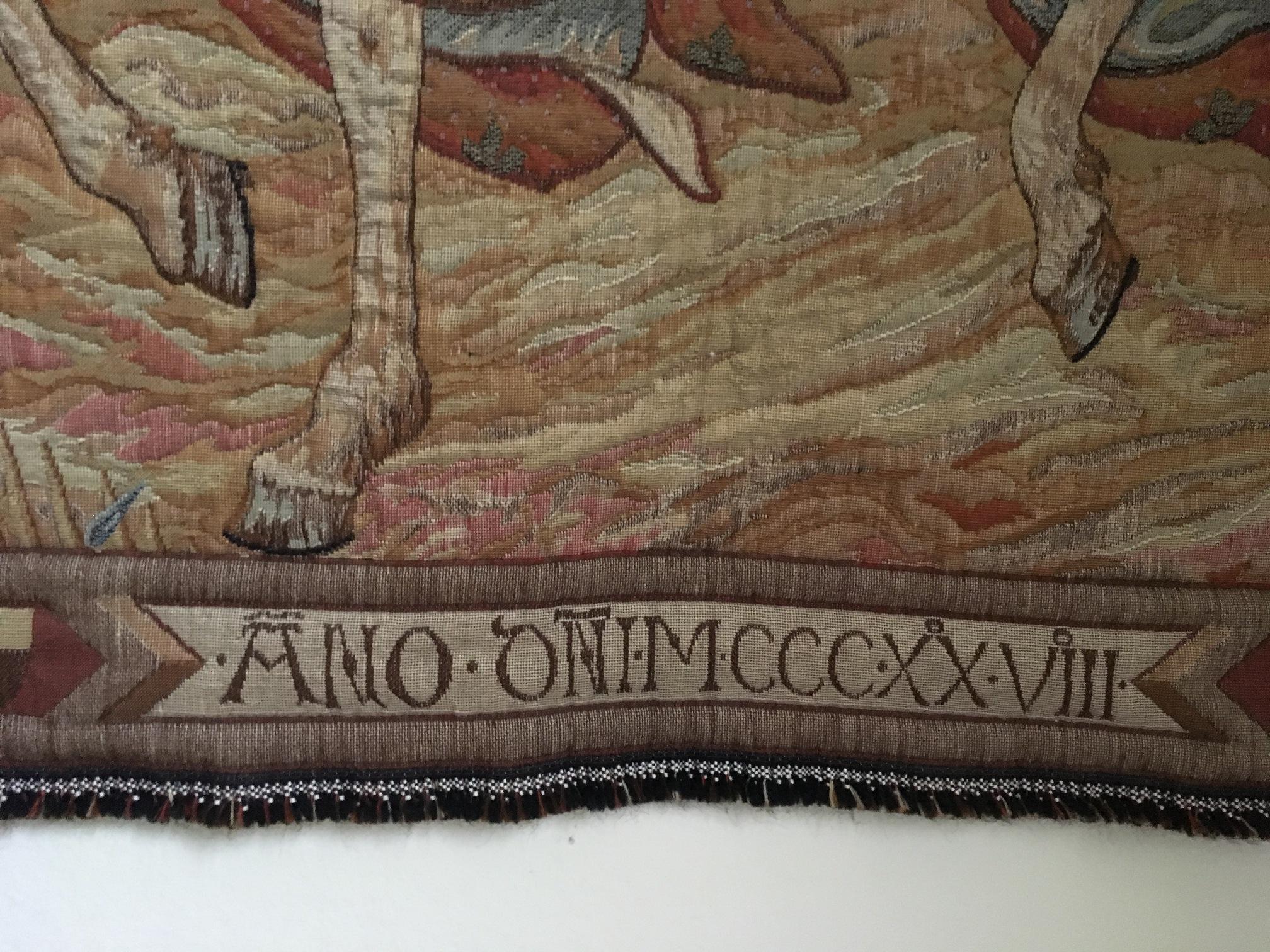Italian Woven Tapestry of Rider  For Sale 2