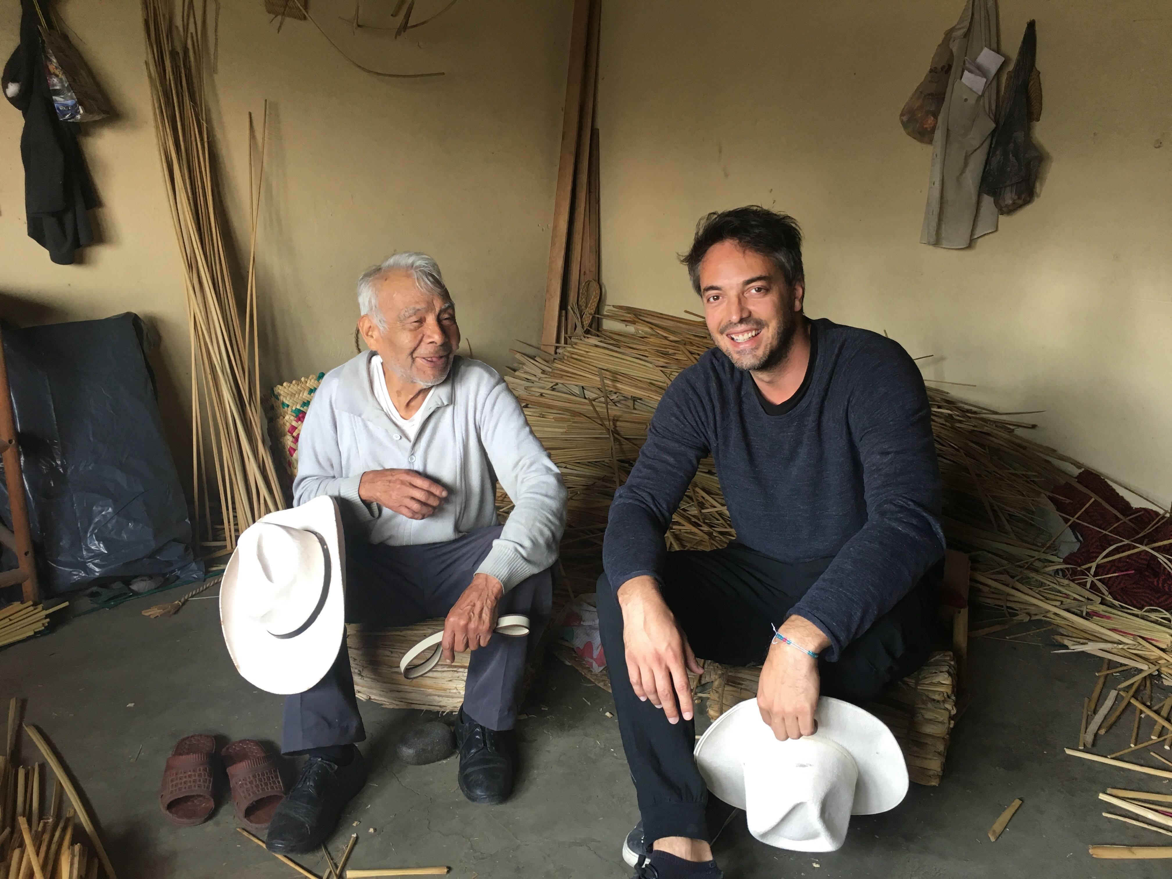 Banc Tule « Icpalli » tissé au Mexique de LUTECA en vente 6