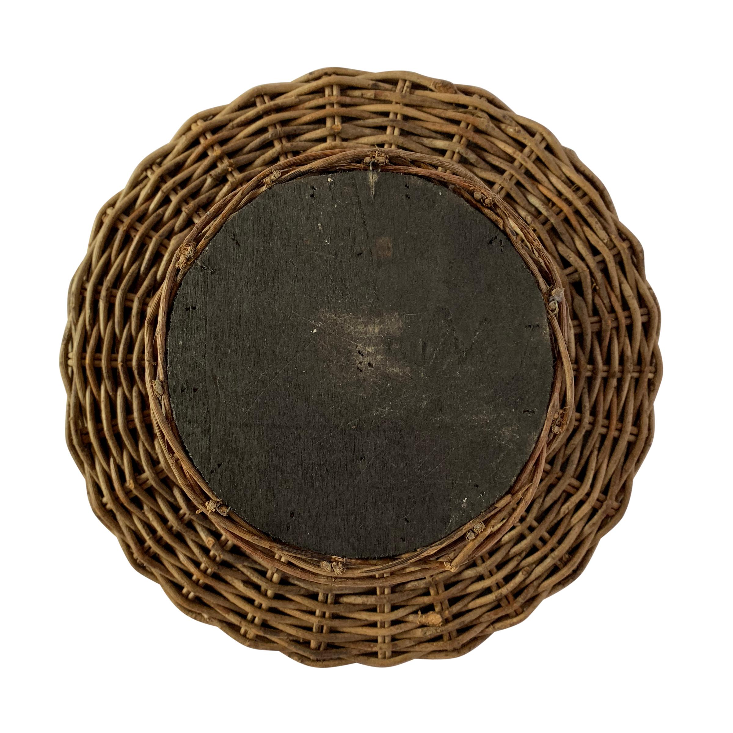 Hand-Woven Woven Wicker Cake Stand