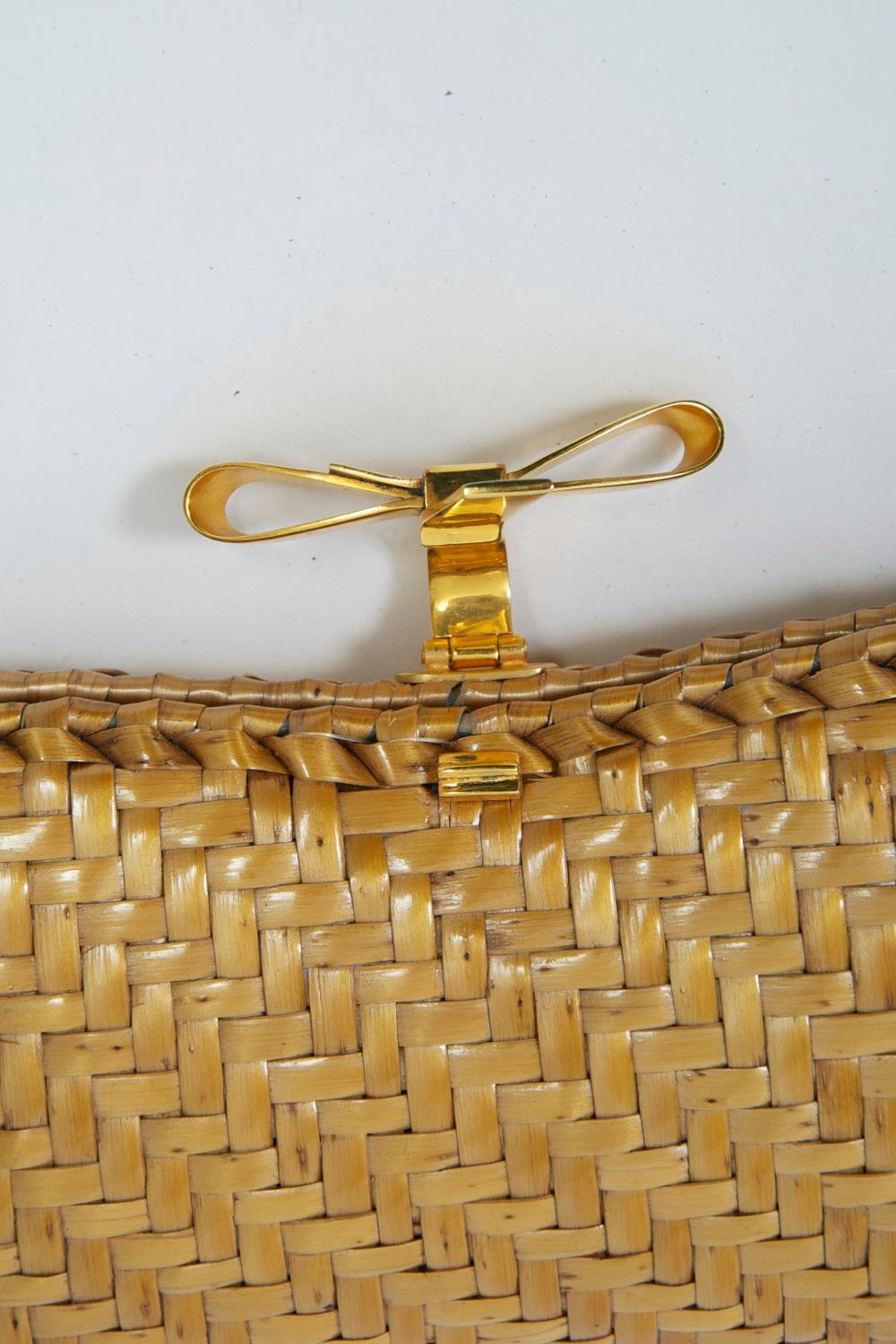 Woven Wicker Clutch 1