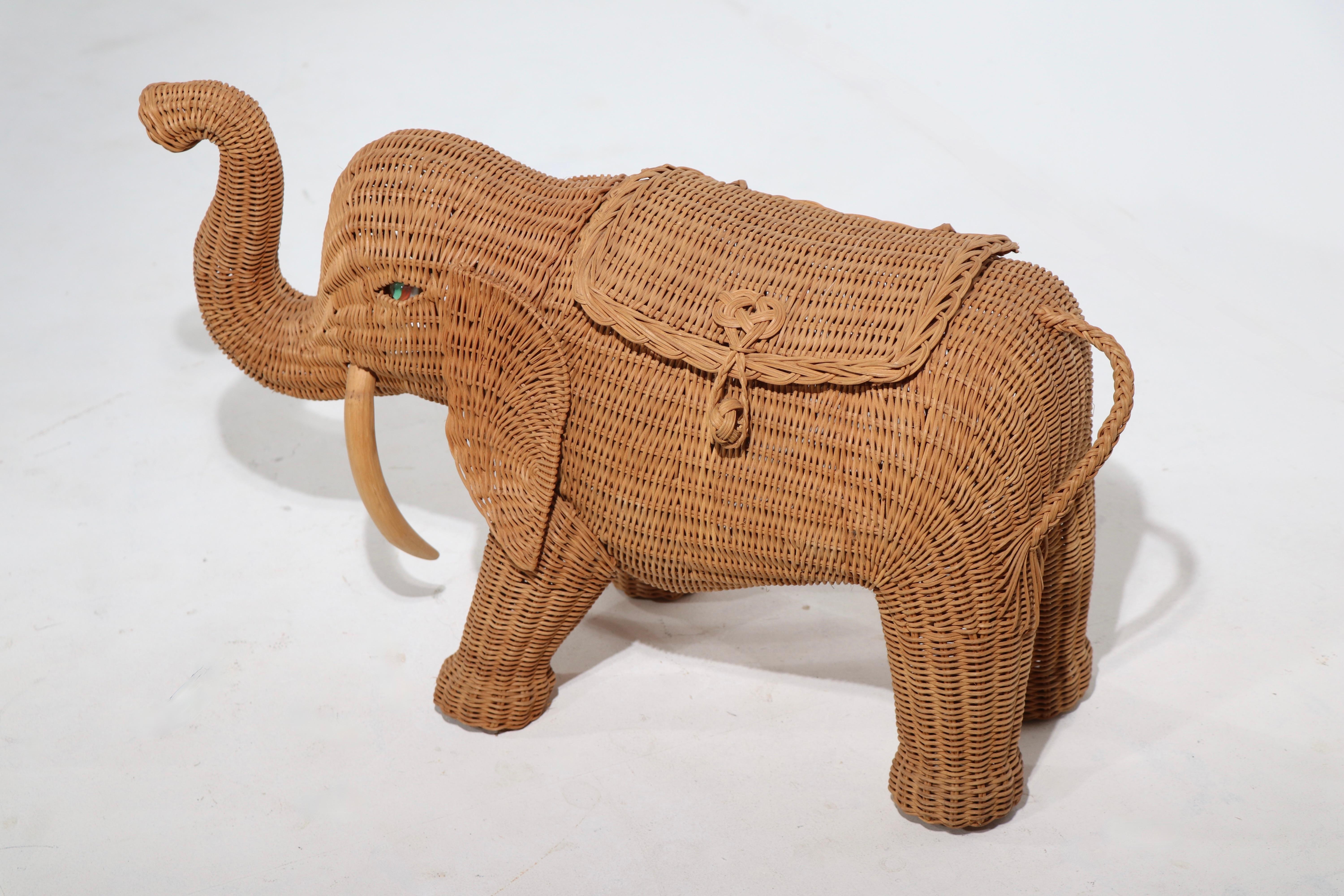 woven elephant basket