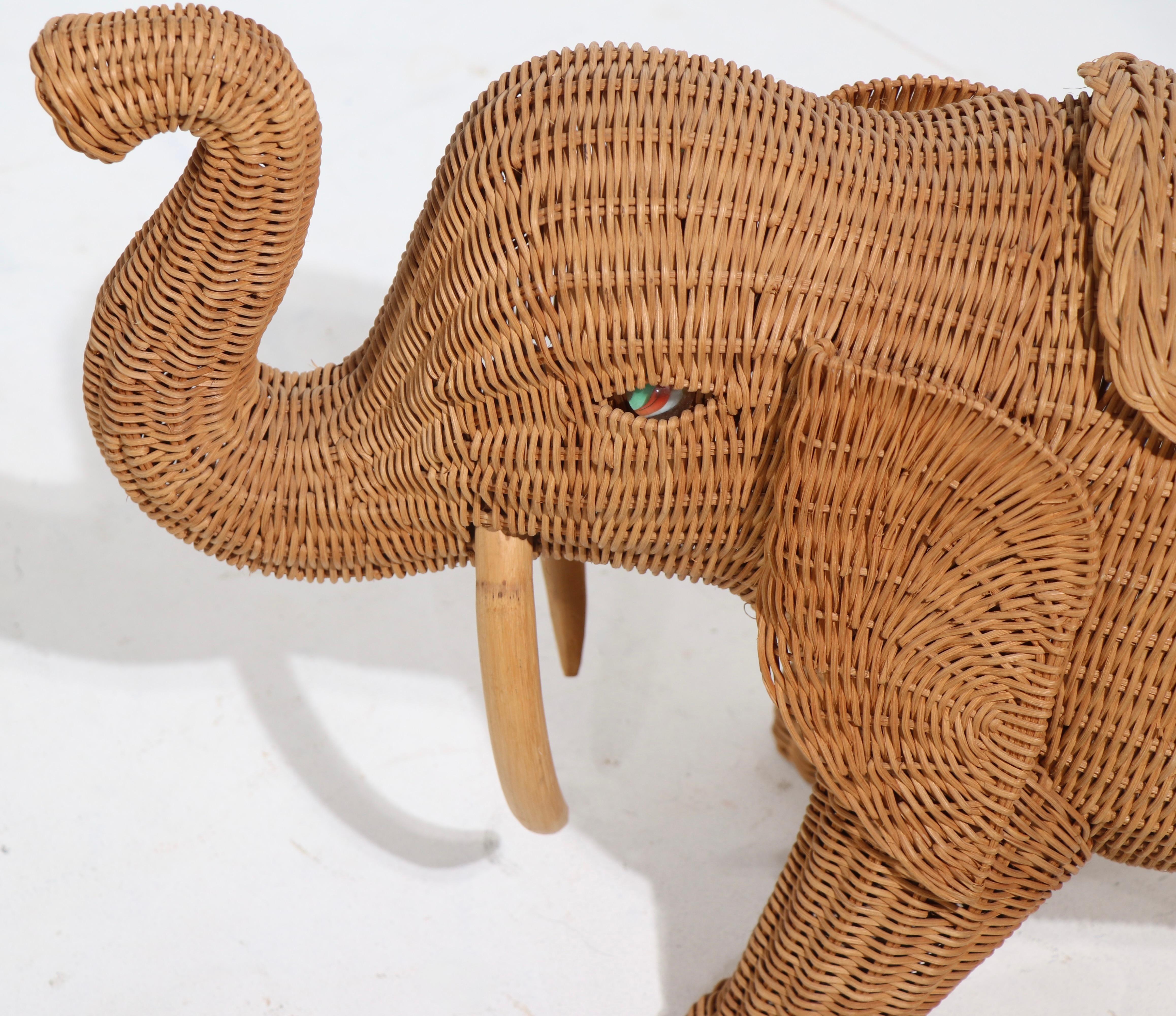 elephant rattan basket