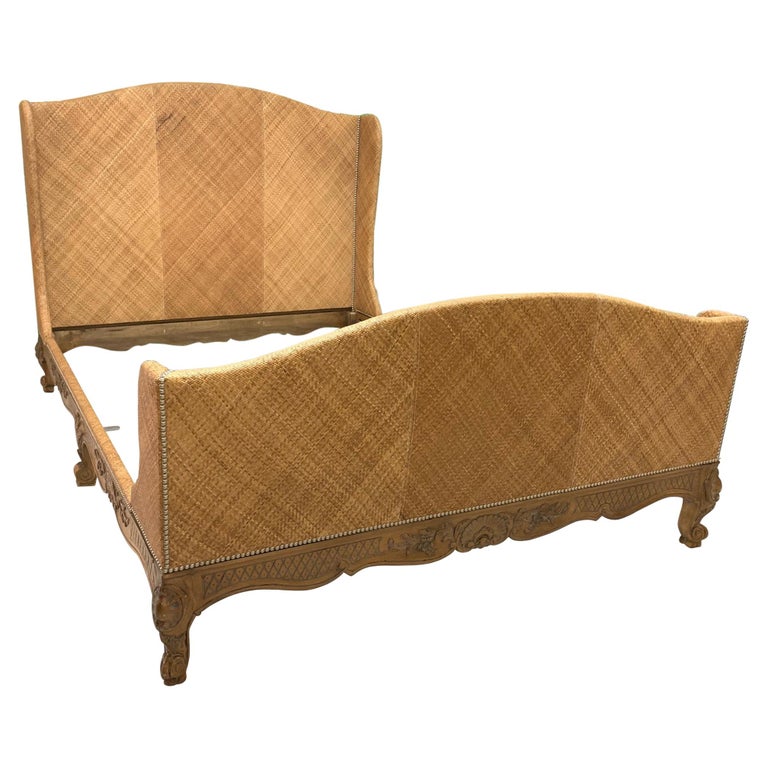 Woven Wicker Queen Size Bed by Ralph Lauren For Sale at 1stdibs