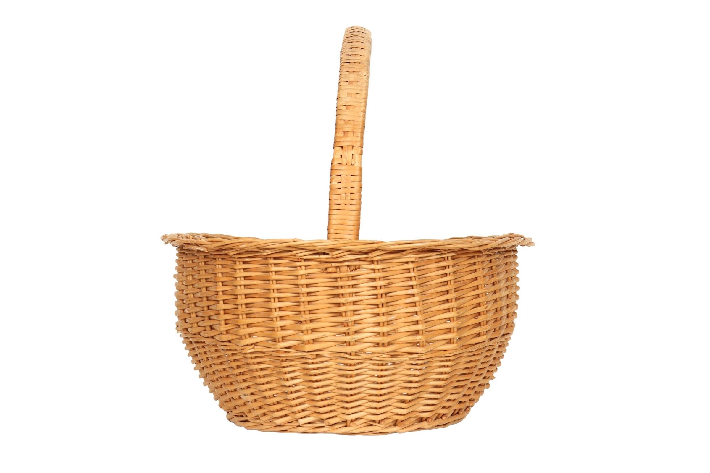 wicker shopping baskets