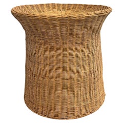 Woven Wicker Side Table