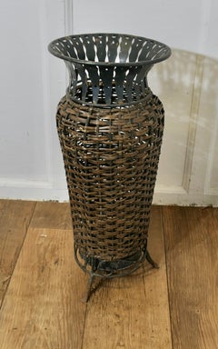 Woven Willow Stick  of Umbrella Stand  A lovely country piece 