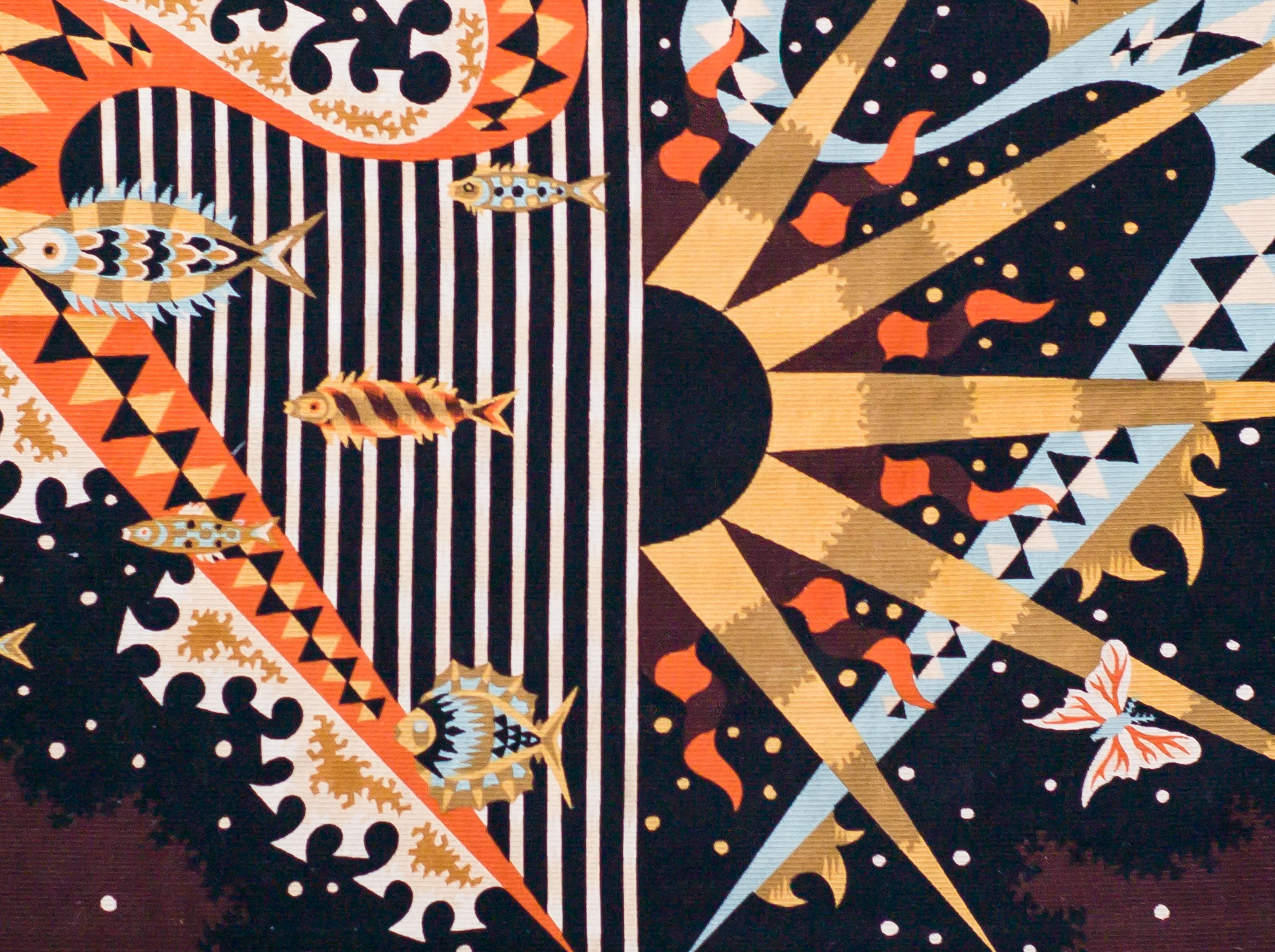 Magnifique tapisserie en laine de l'artiste français Jean Picard le Doux, de l'édition de 500, signée et numérotée.
