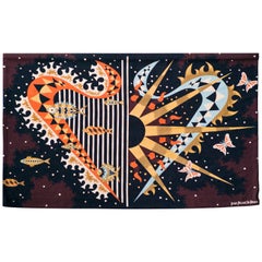 Woven Wool Tapestry "Ciel et Mer" by Jean Picart Le Doux