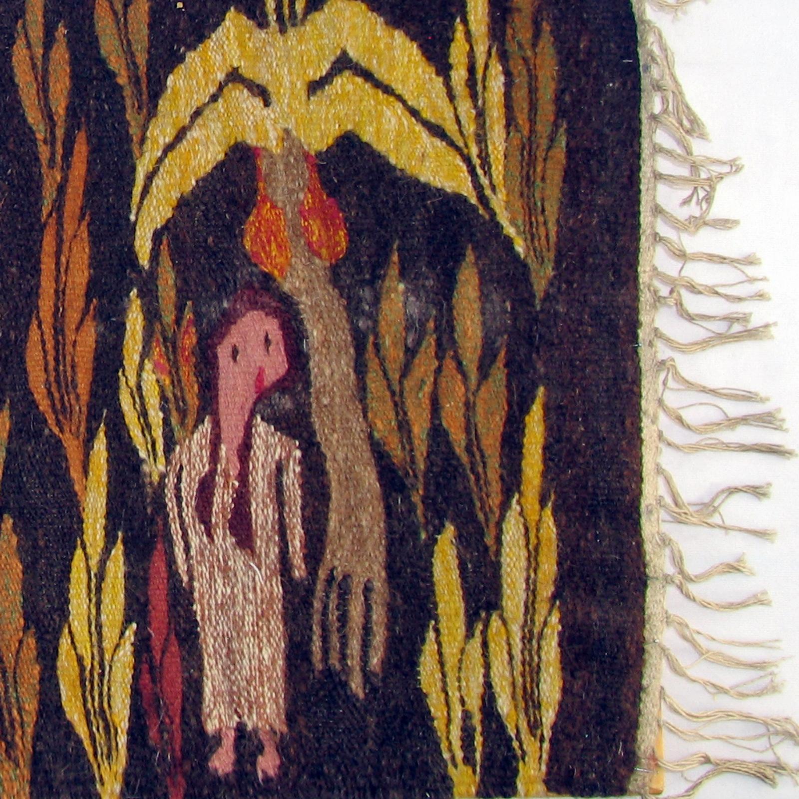 Wandteppich aus gewebter Wolle im Stil von Evelyn Ackerman im Angebot 1