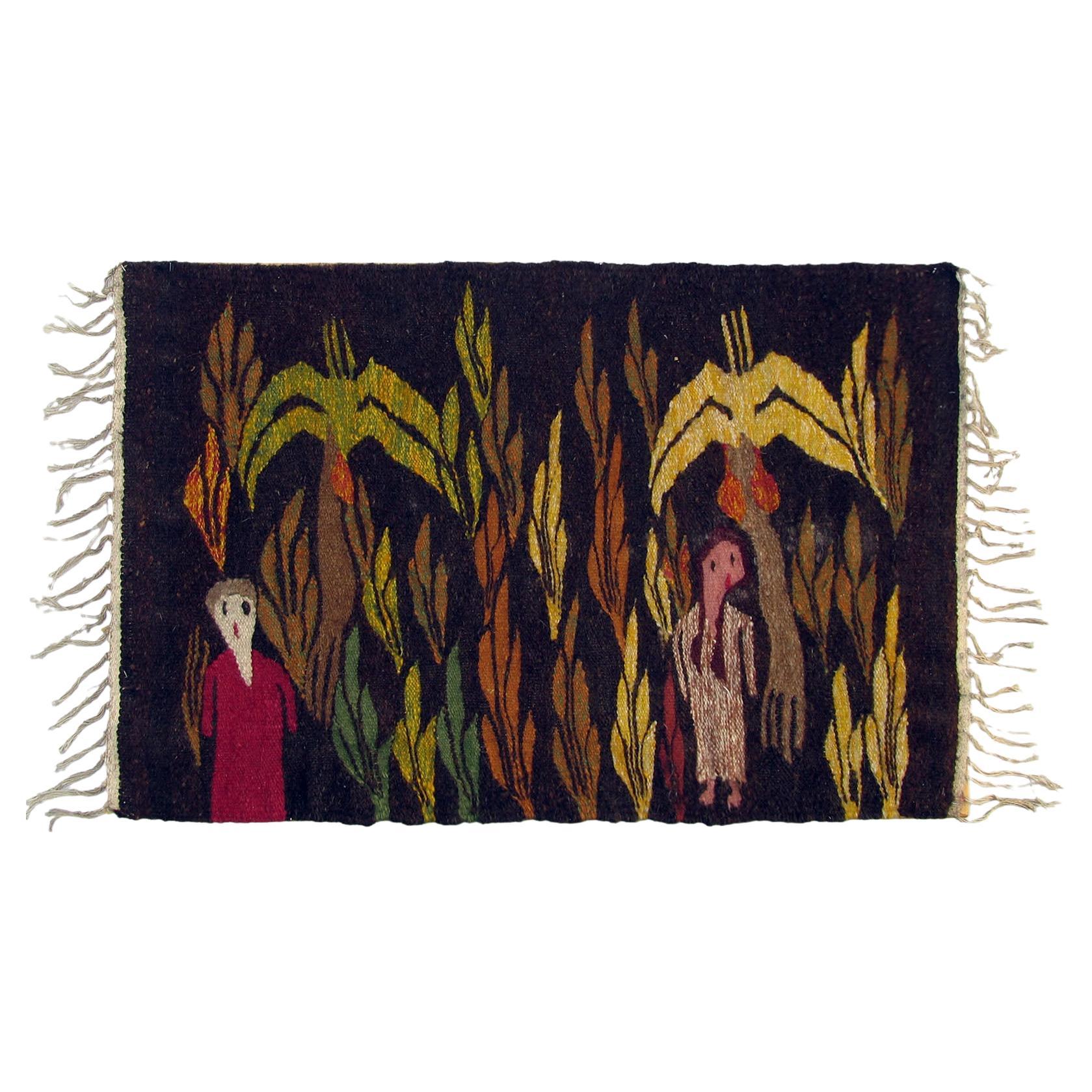 Woven Wool Tapestry in the Style of Evelyn Ackerman For Sale
