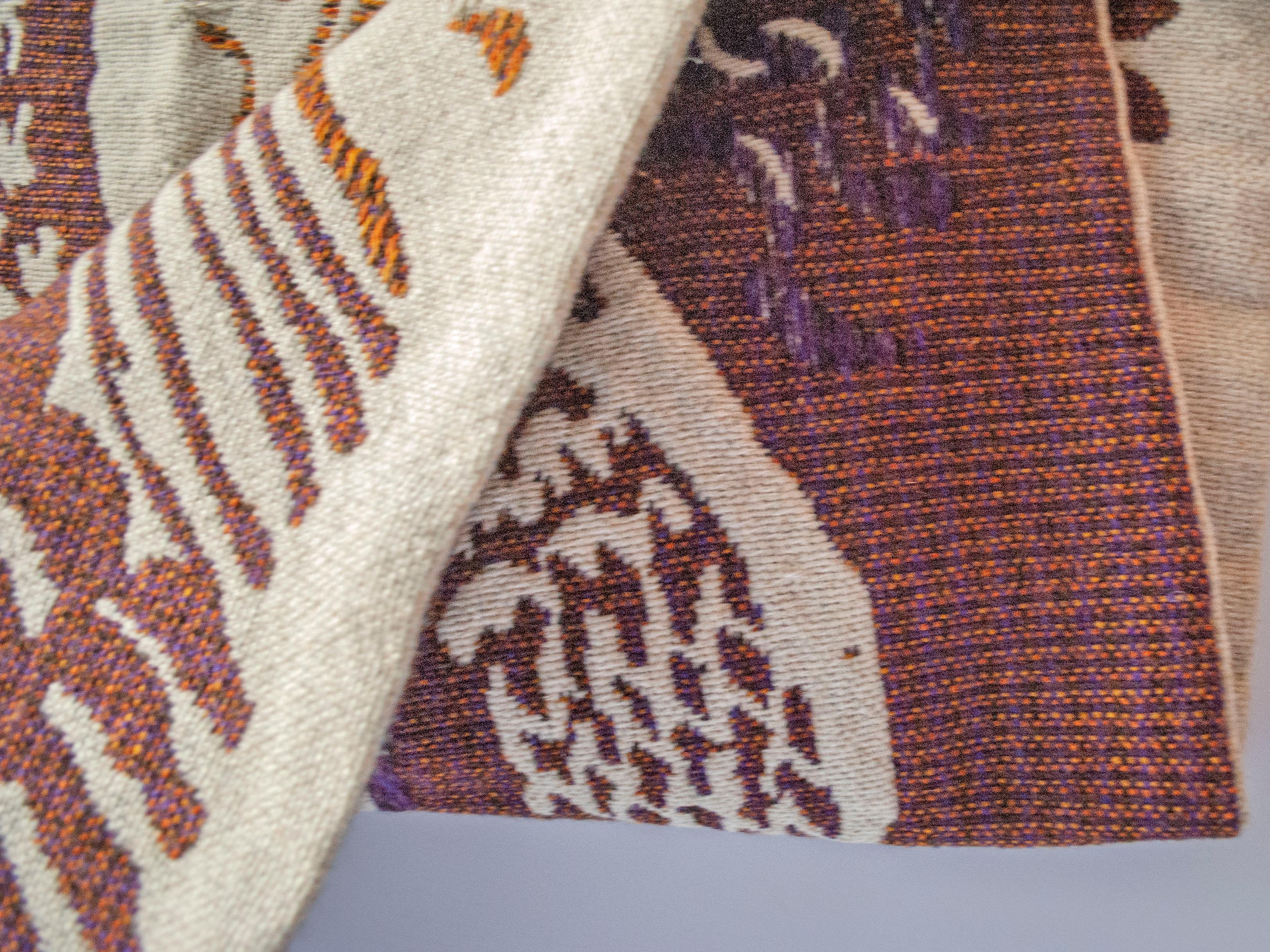Gewebte Wolle Wandbehang/Textil Wandteppich von Evelyn Ackerman, Vereinigte Staaten im Angebot 7