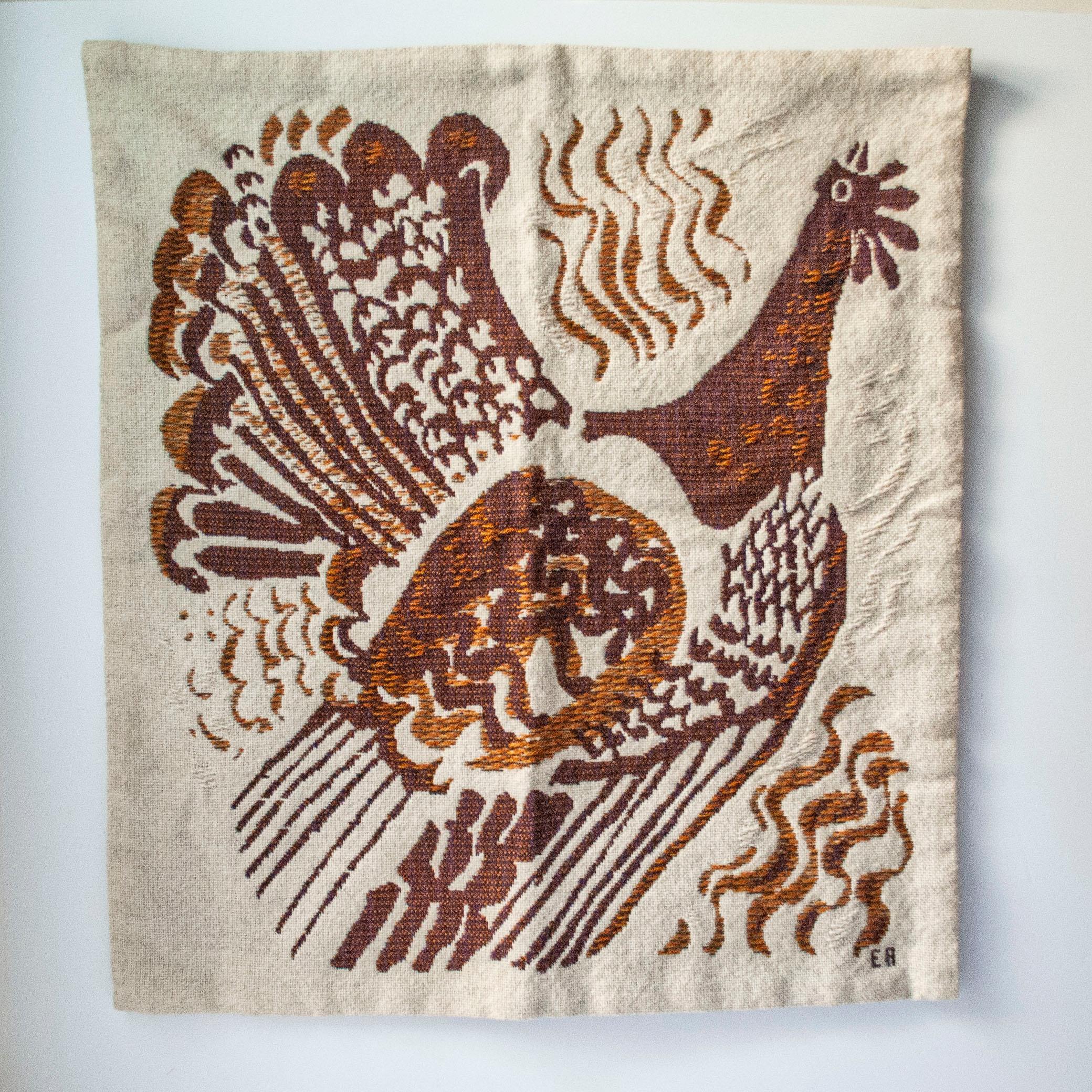Gewebte Wolle Wandbehang/Textil Wandteppich von Evelyn Ackerman, Vereinigte Staaten im Zustand „Hervorragend“ im Angebot in New York, NY