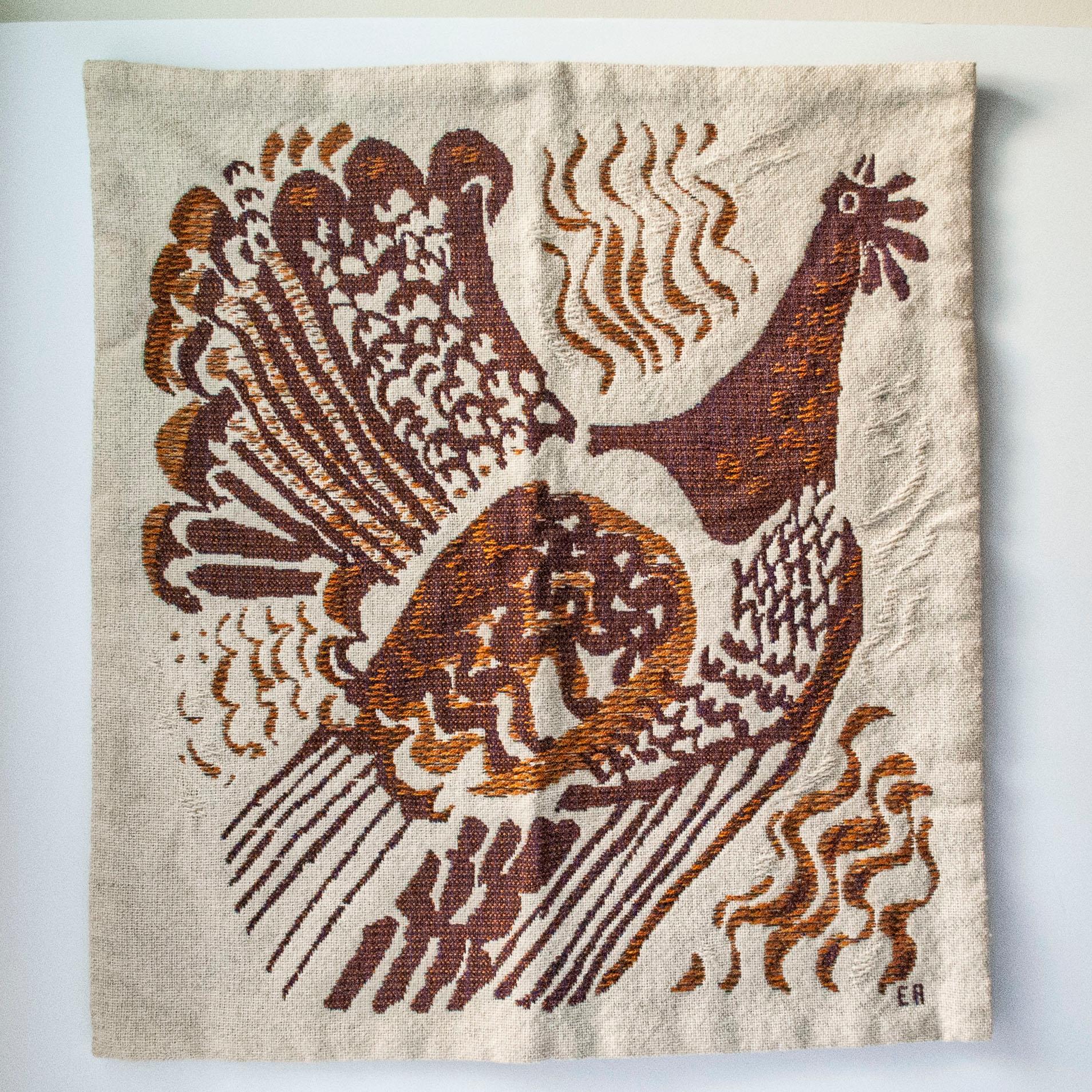 Gewebte Wolle Wandbehang/Textil Wandteppich von Evelyn Ackerman, Vereinigte Staaten (Mitte des 20. Jahrhunderts) im Angebot