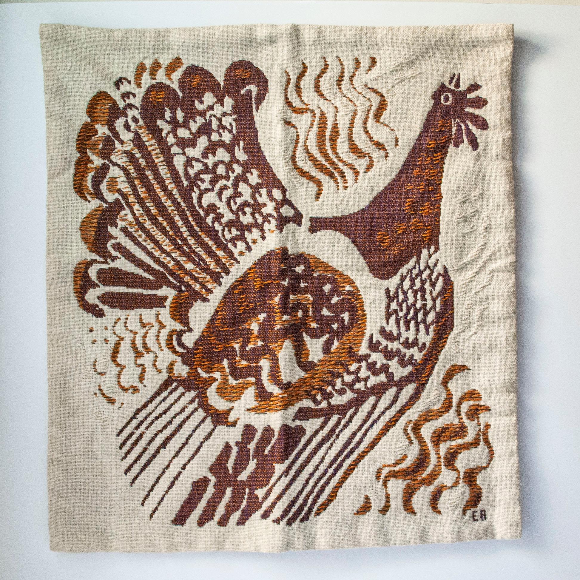 Gewebte Wolle Wandbehang/Textil Wandteppich von Evelyn Ackerman, Vereinigte Staaten im Angebot 1