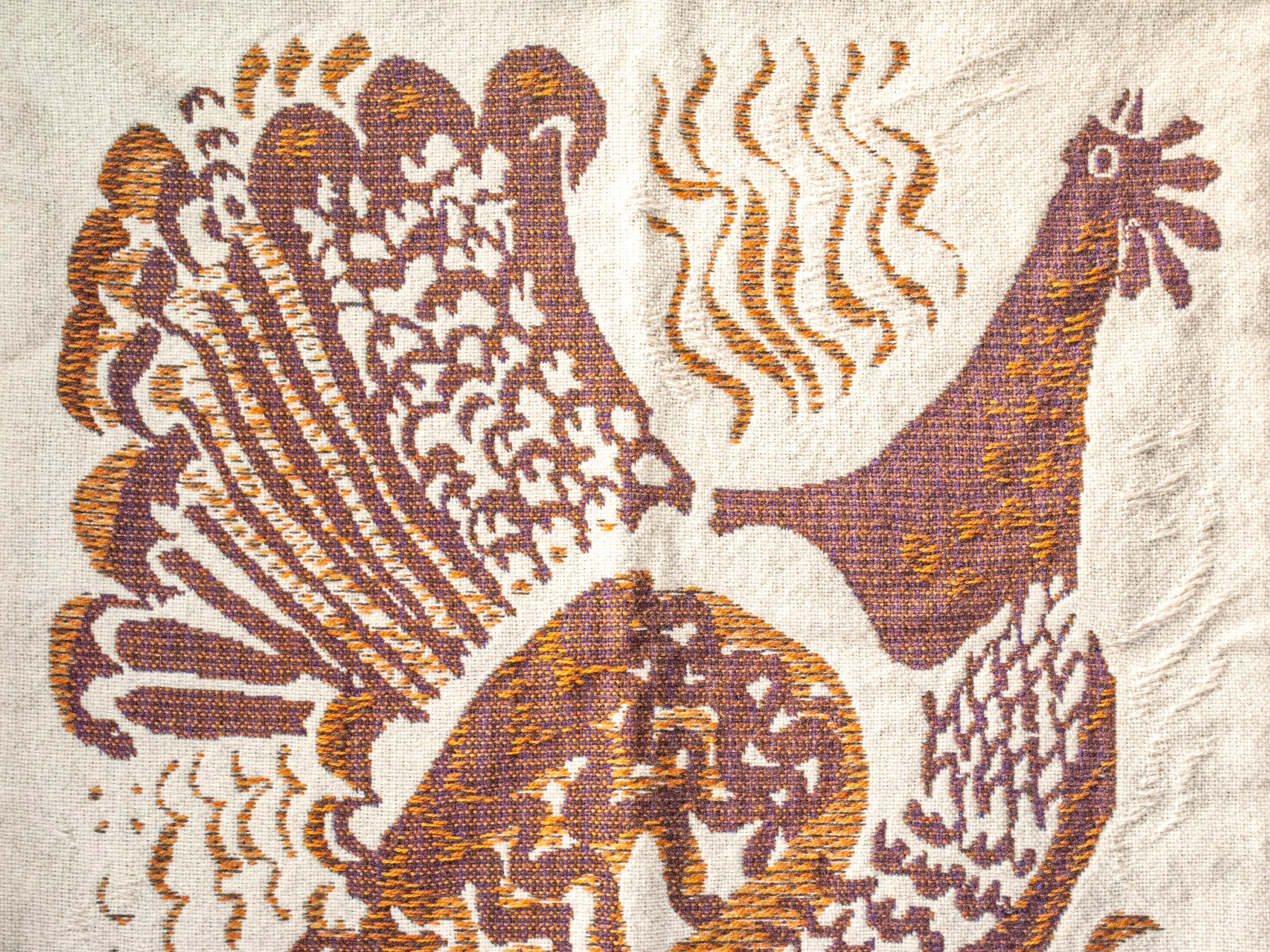 Gewebte Wolle Wandbehang/Textil Wandteppich von Evelyn Ackerman, Vereinigte Staaten im Angebot 2