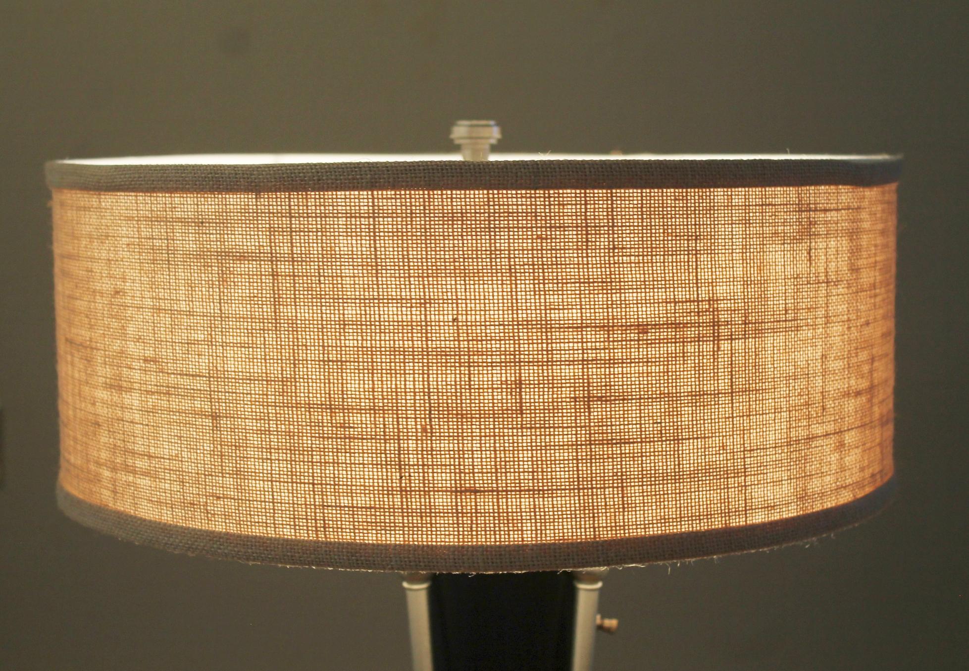 Hand-Crafted Wow! Stiffel *Incredibles 2* Mid Century Danish Modern Table Lamp Rare Aluminum! For Sale