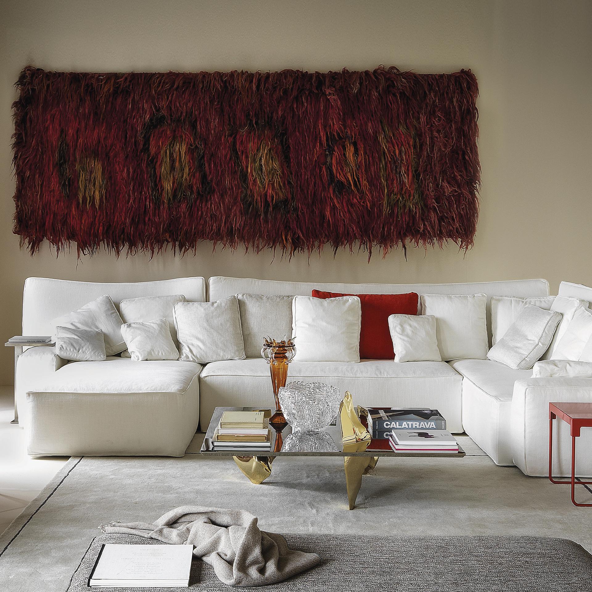 Moderne Canapé sectionnel trois places en plumes d'oie de Philippe Starck pour Driade en vente
