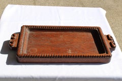 Vassoio in legno intagliato a mano WPA