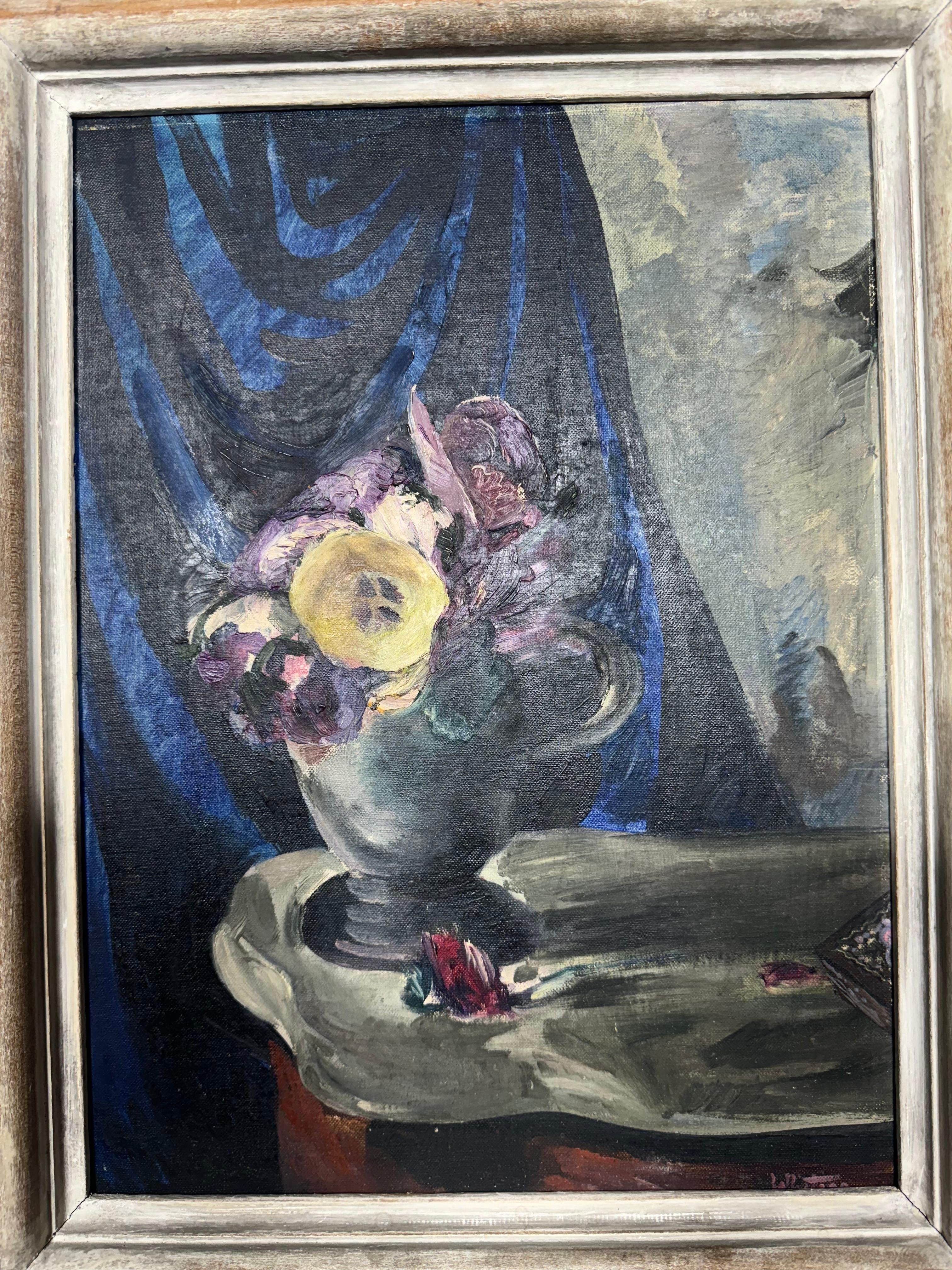 W.P.A. Ölgemälde auf Leinwand/ Federal Arts Project von Florence Whiting, W.P.A. im Angebot 5