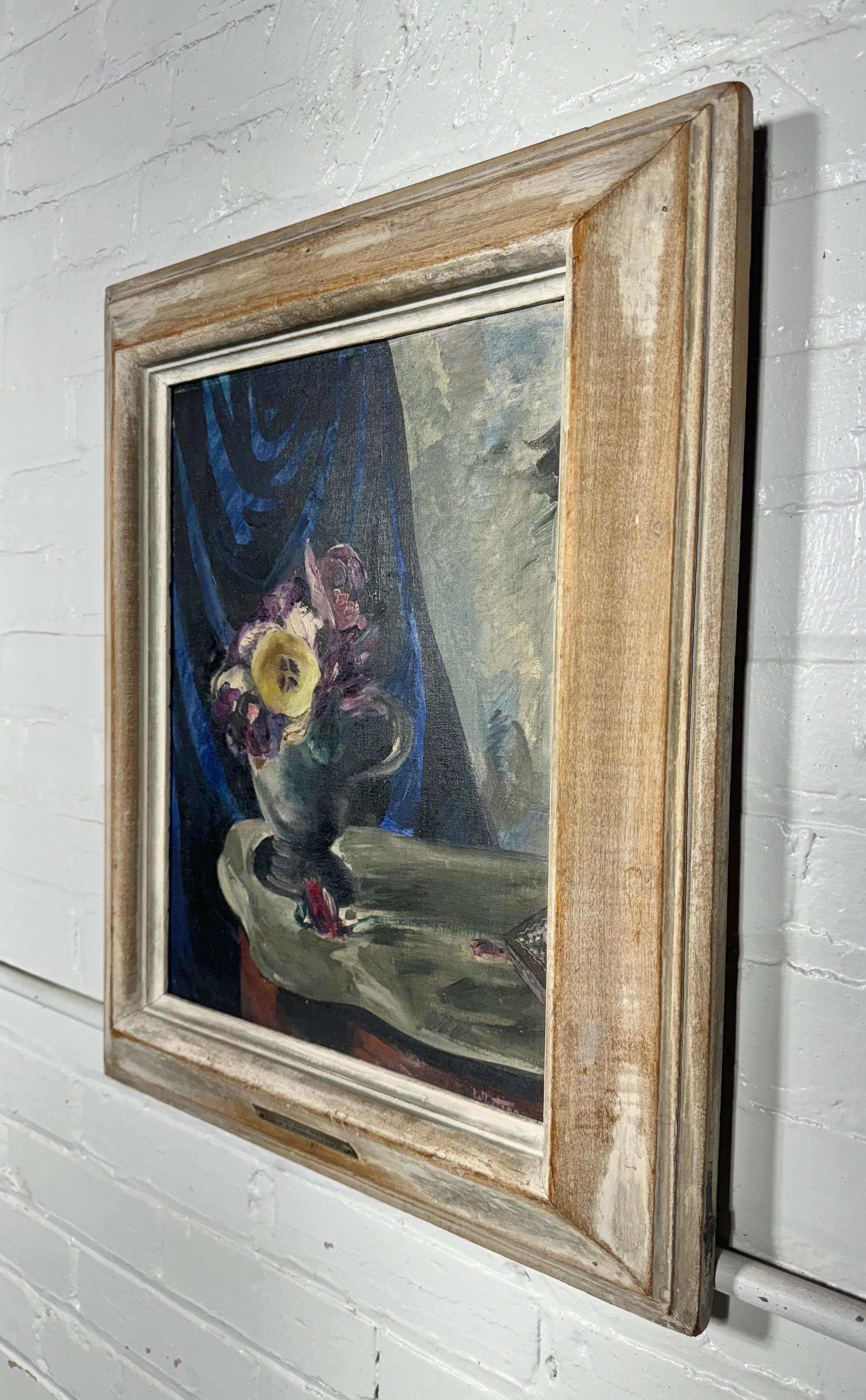 W.P.A. Ölgemälde auf Leinwand/ Federal Arts Project von Florence Whiting, W.P.A. im Angebot 2