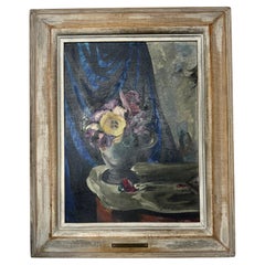 W.P.A. Ölgemälde auf Leinwand/ Federal Arts Project von Florence Whiting, W.P.A.