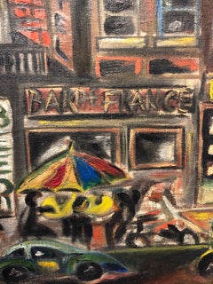 WPA Pittura di scene di strada Scuola americana