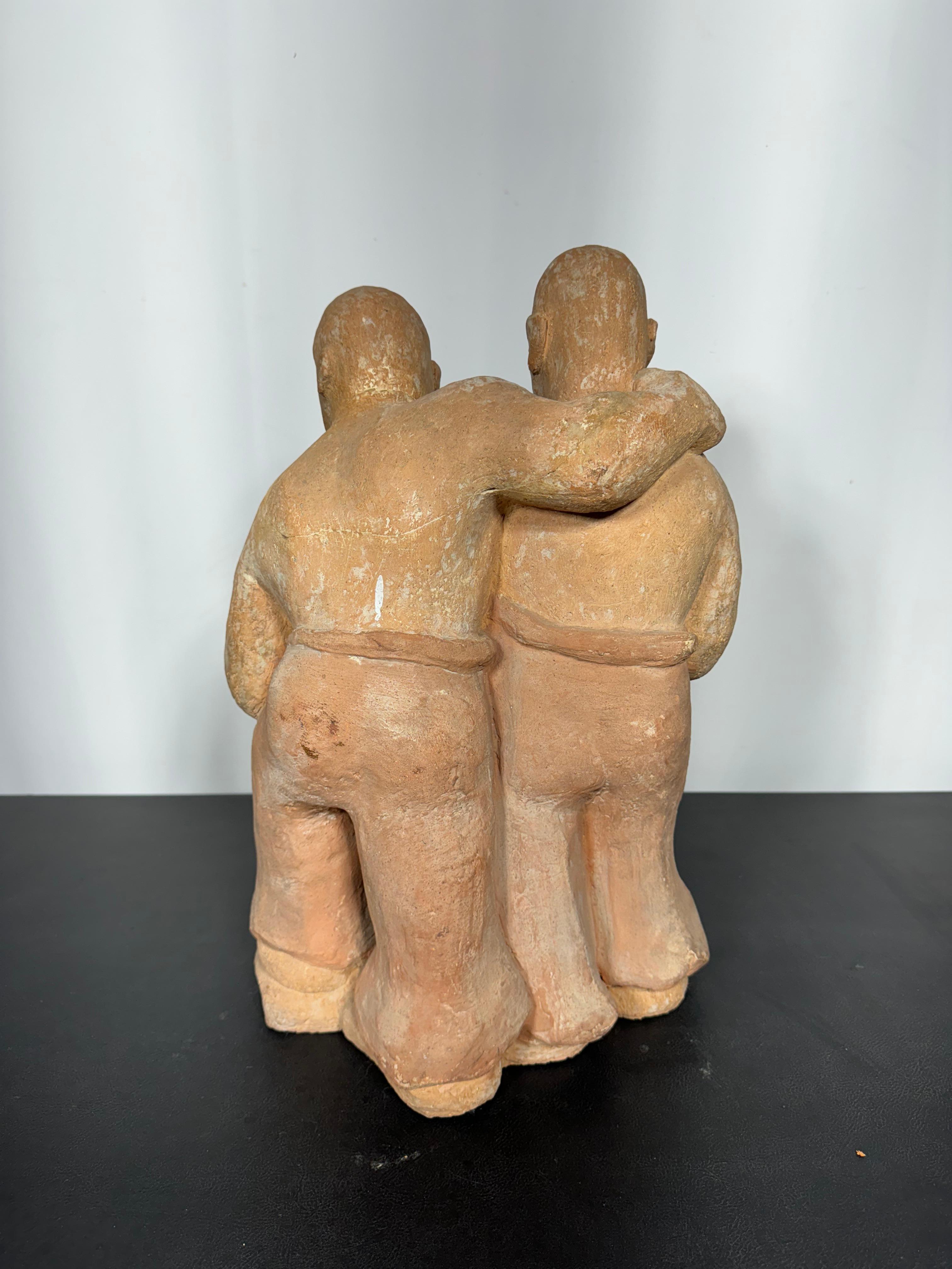 Sconosciuto Studio di figura in terracotta in stile W.P.A. attribuito a Frank Dobson in vendita