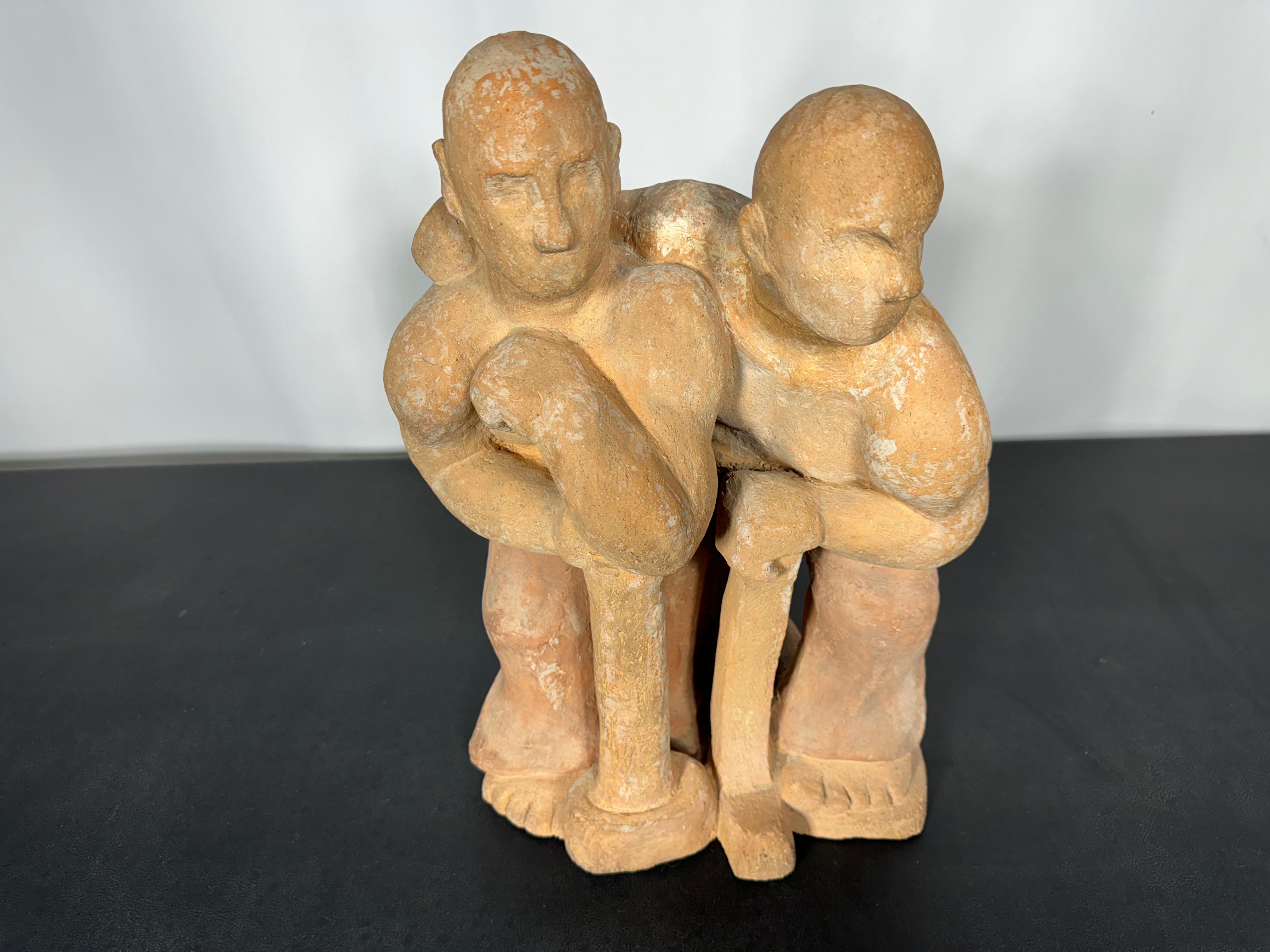 Studio di figura in terracotta in stile W.P.A. attribuito a Frank Dobson in vendita 1