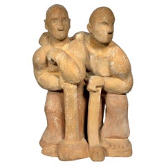W.P.A. Style Terracotta Figure's Study attributed to Frank Dobson