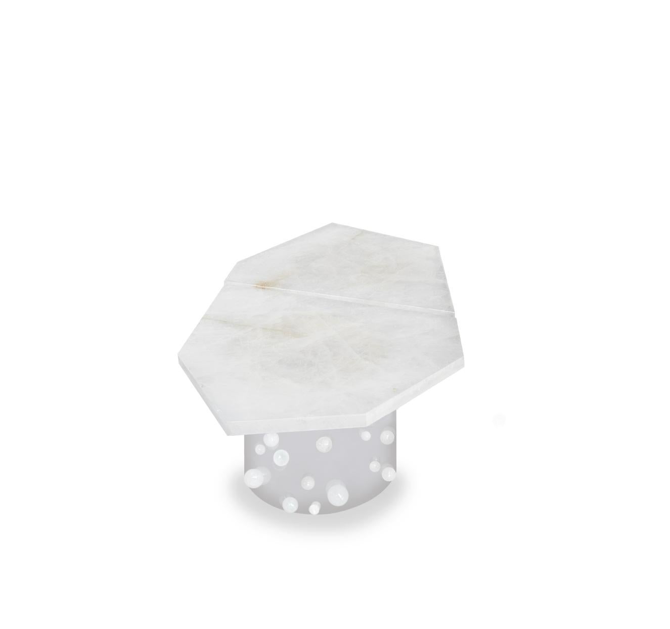 Contemporary WPN Rock Crystal Cocktail Table by Phoenix For Sale