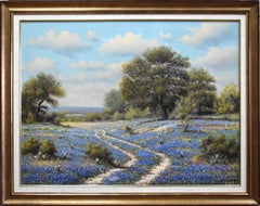 Used "BLUEBONNET TRAIL" TEXAS HILL COUNTRY 36.75 X 46.75