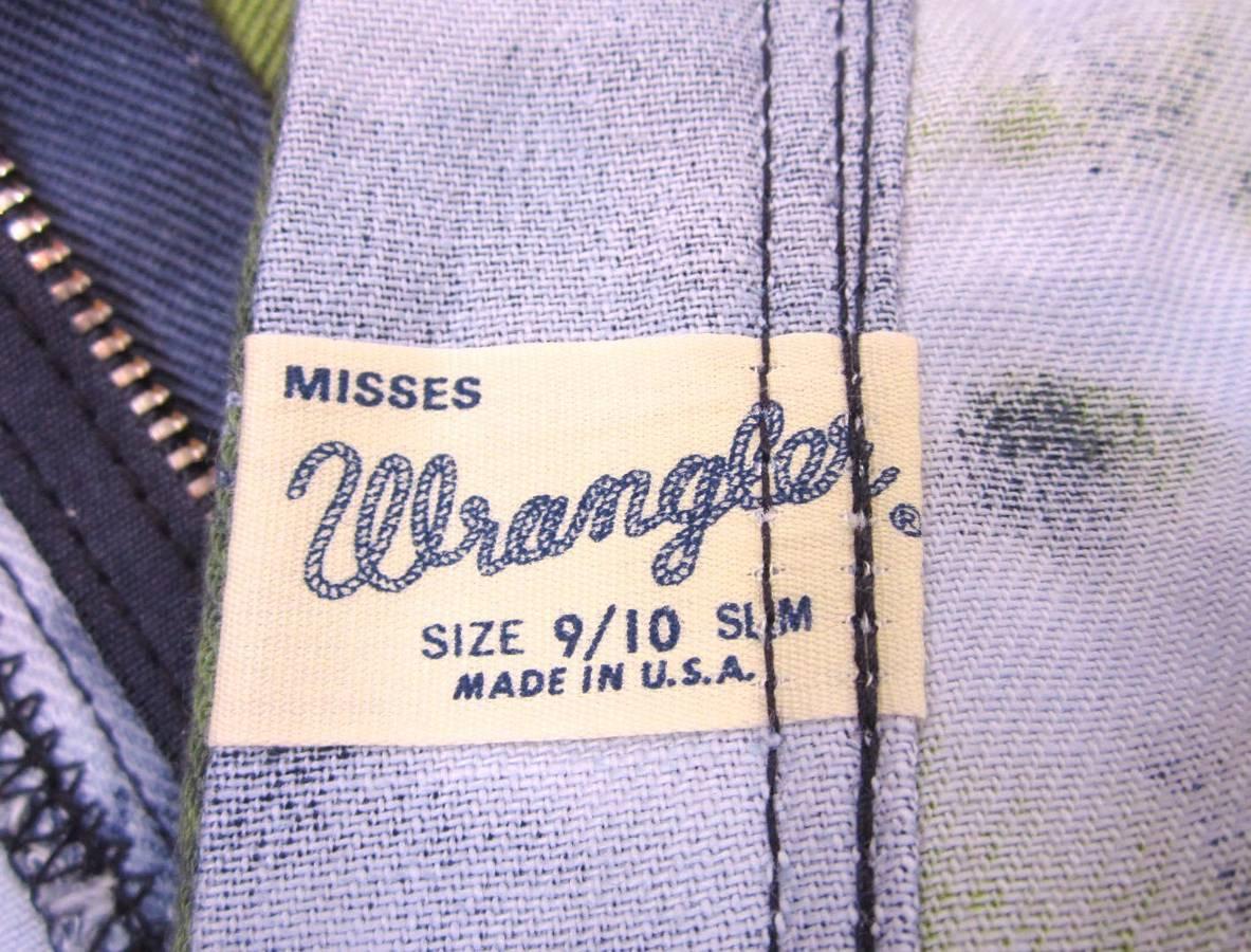 Wrangler 1960  Jeans tinti con la cravatta, nuovi, mai indossati, stock morto in vendita 3