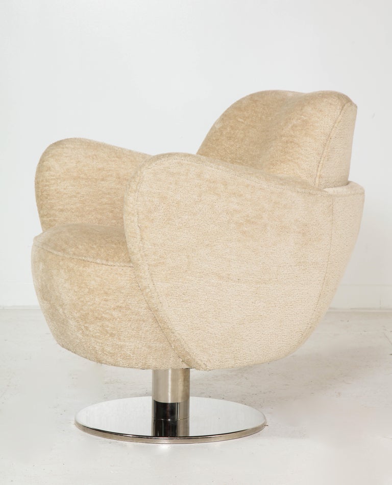 Wrap Around Swivel Barrel Chair Offered by Vladimir Kagan Design Group
