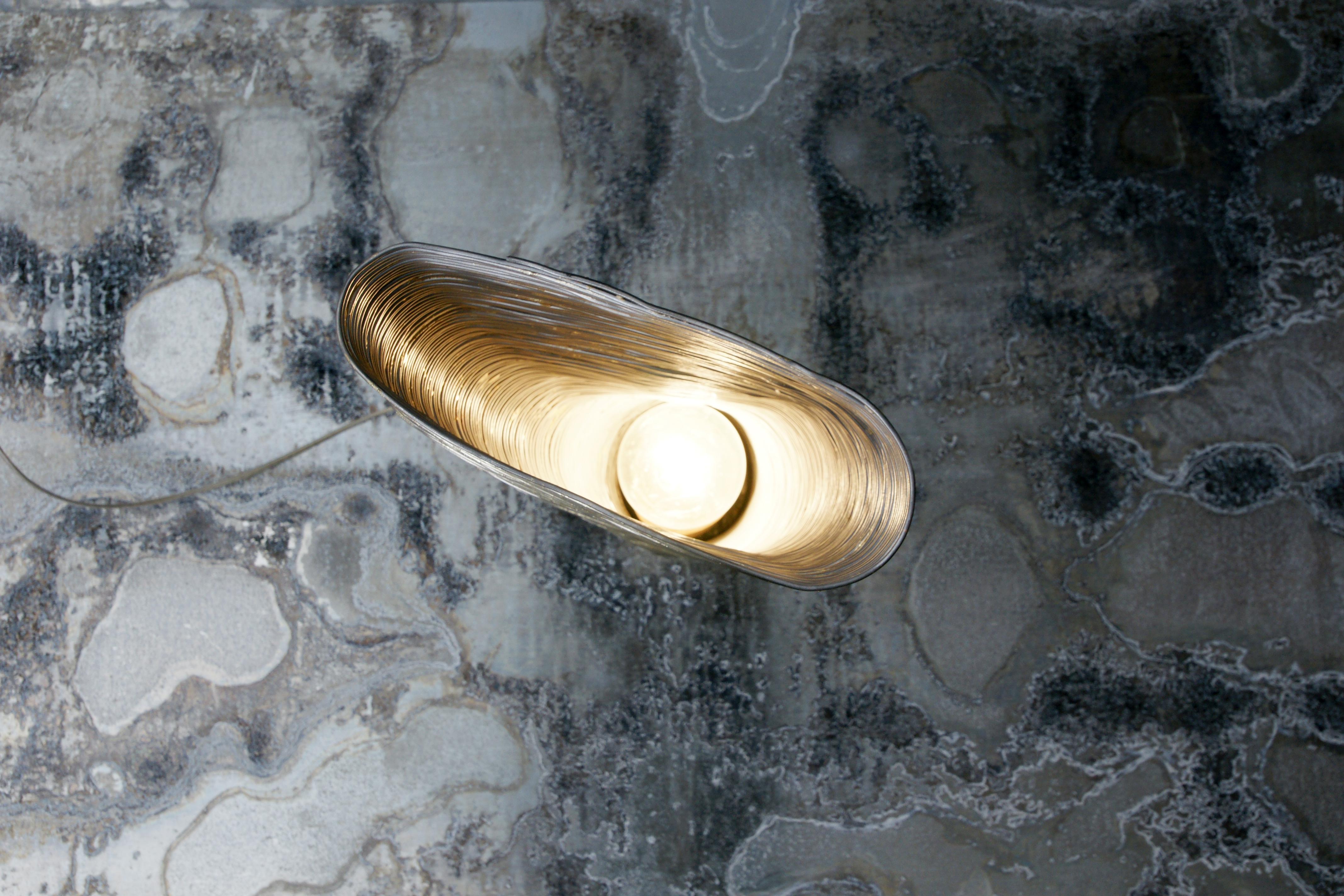 Lampe de bureau en acier enveloppant en hêtre de Johannes Hemann Neuf - En vente à Geneve, CH