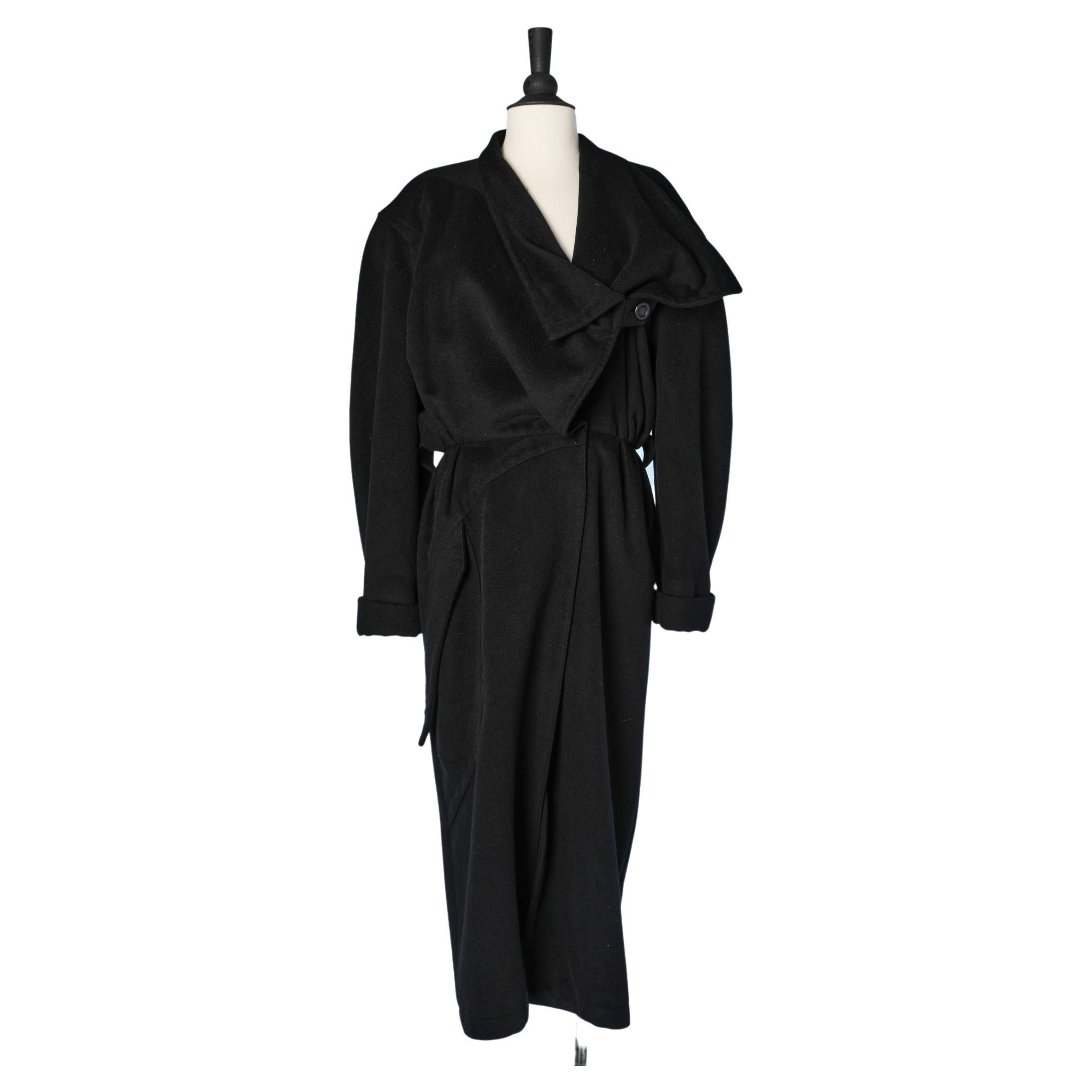 Thierry Mugler Black Vinyl Trenchcoat at 1stDibs | vinyl trench coat