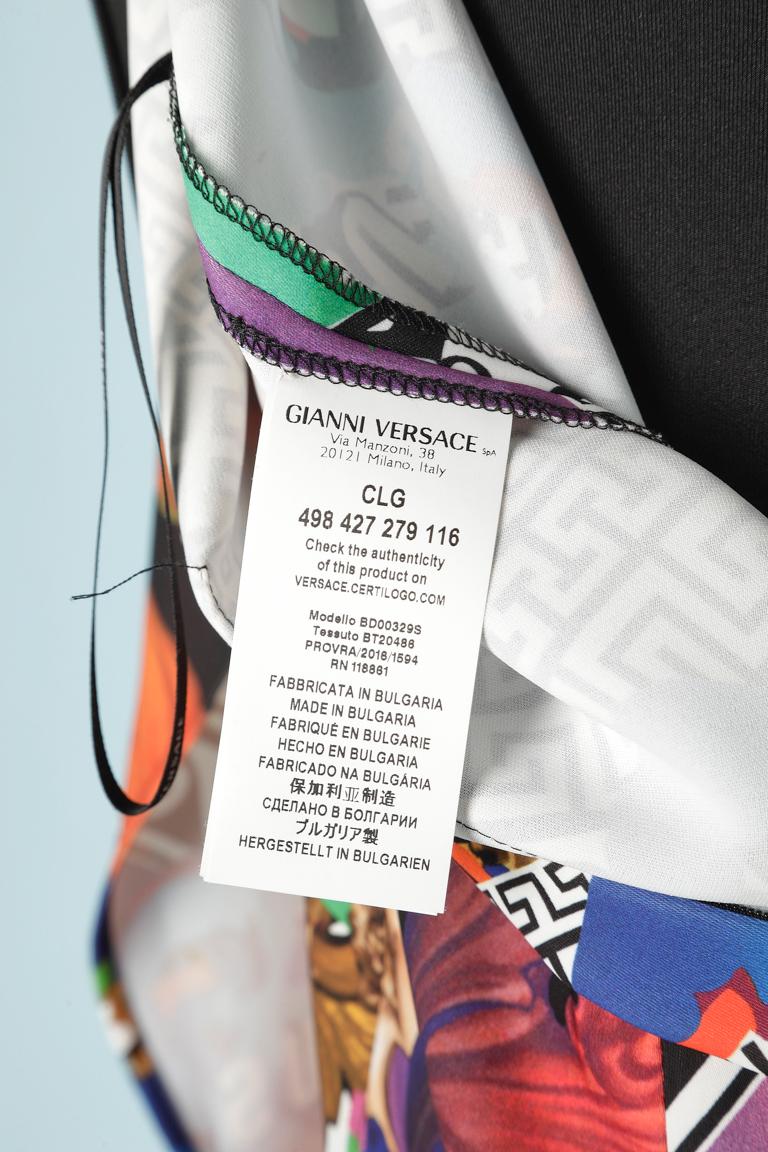 Robe de cocktail enveloppante avec embellissement d'épingles de sécurité de marque Versus Versace en vente 3