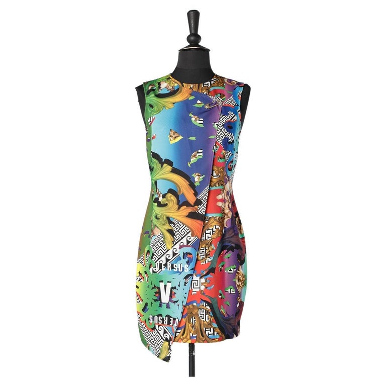 Ss Techno Versace Animal Print Dress Men Versace Sneakers