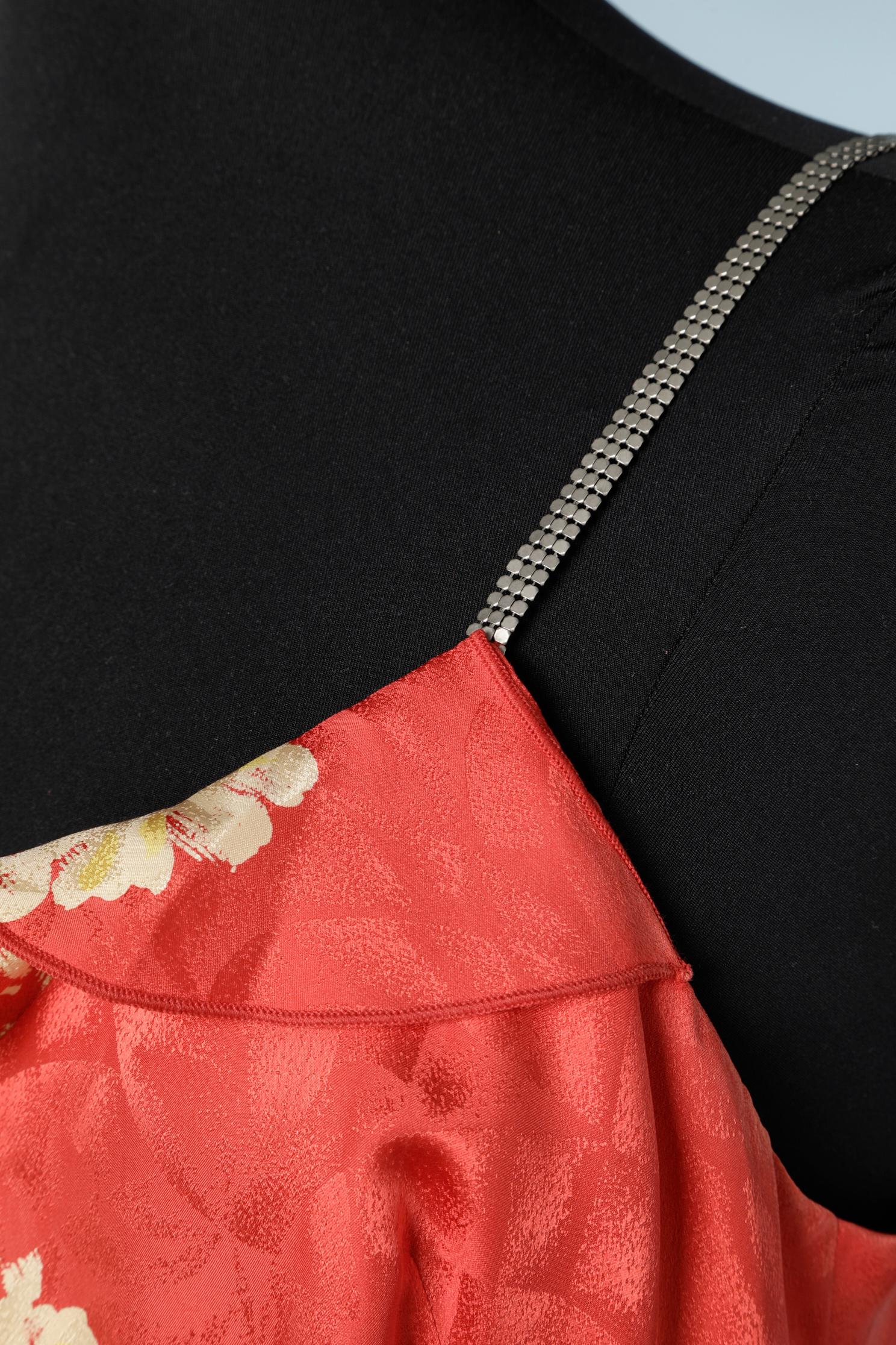 Wickelkleid mit Blumenmuster aus Seide Gianni Versace Classic V2  Damen im Angebot