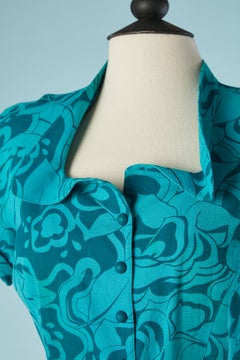 Wrap printed cotton day-dress Mugler par Thierry Mugler