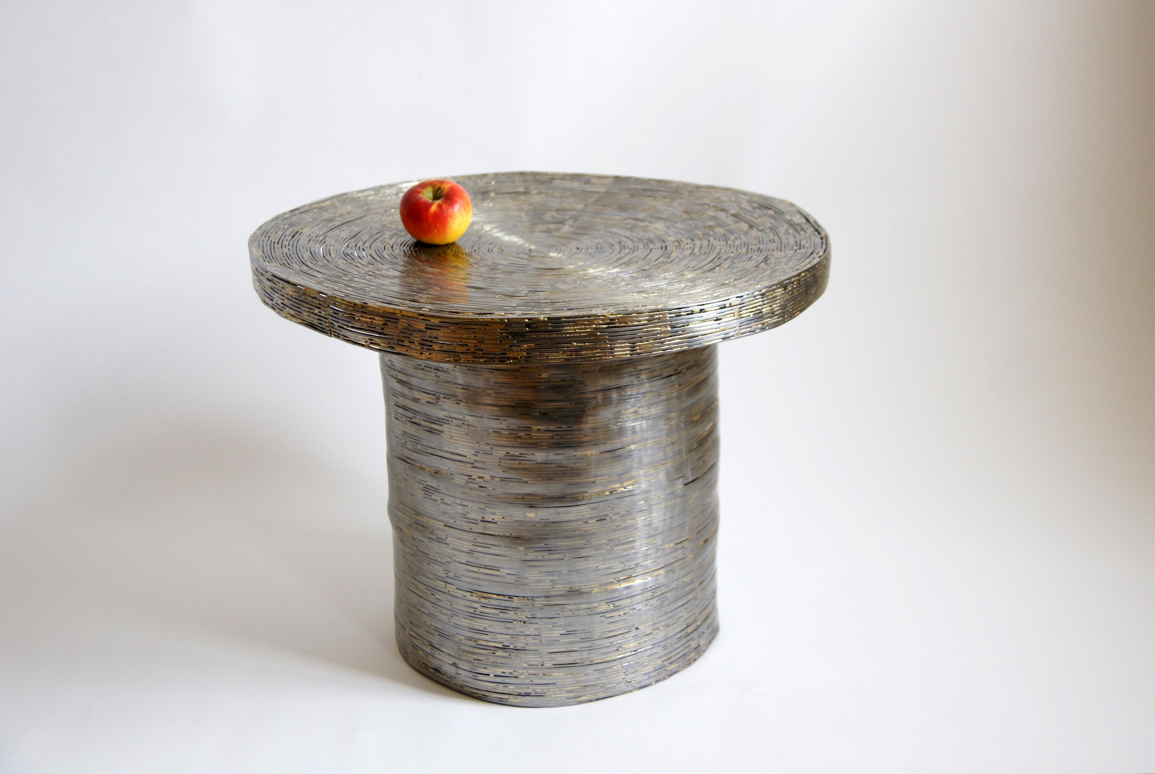 Post-Modern Wrap Side Table by Johannes Hemann For Sale