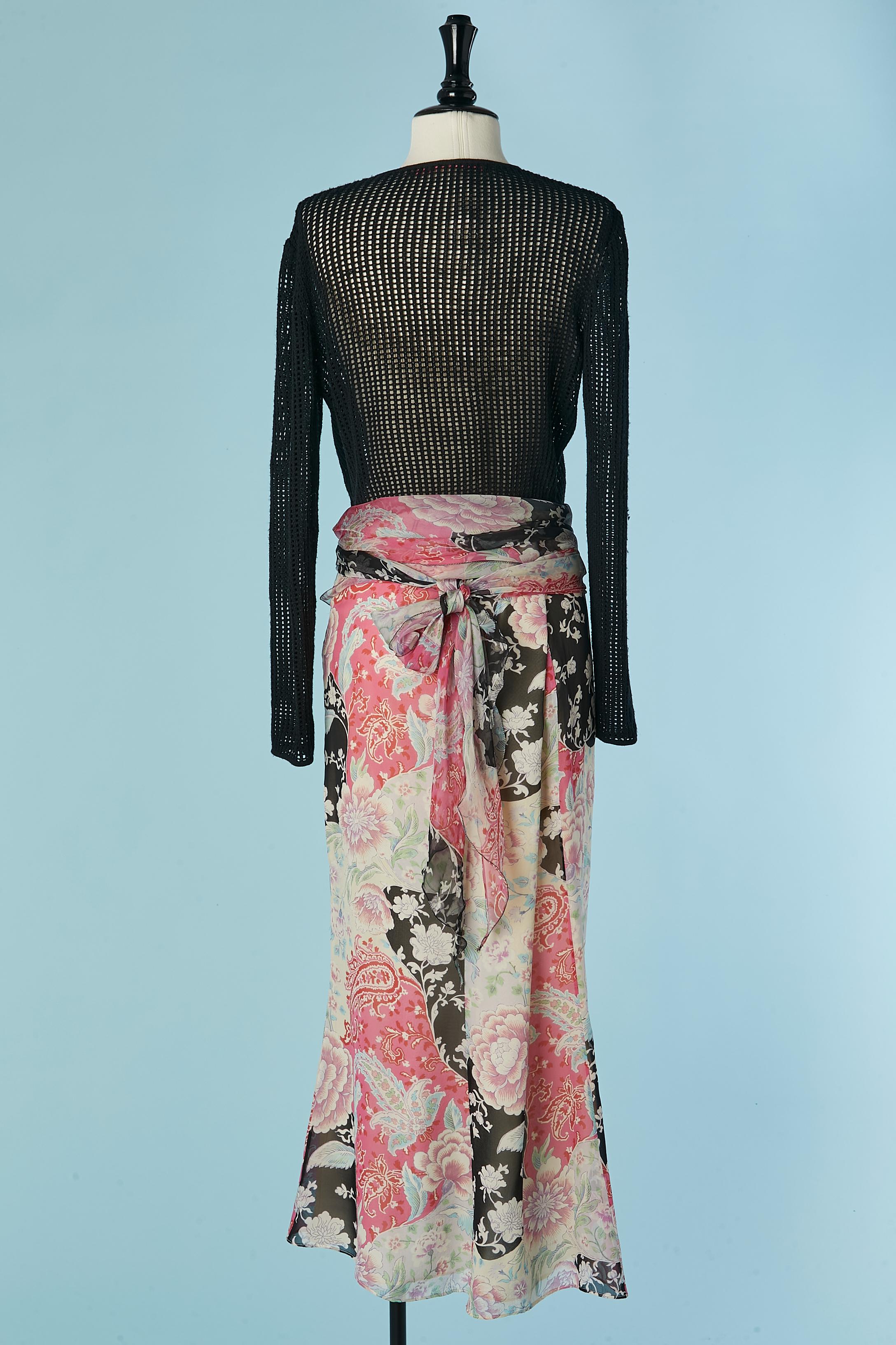 Wrap top and printed skirt ensemble EMANUEL UNGARO For Sale 1