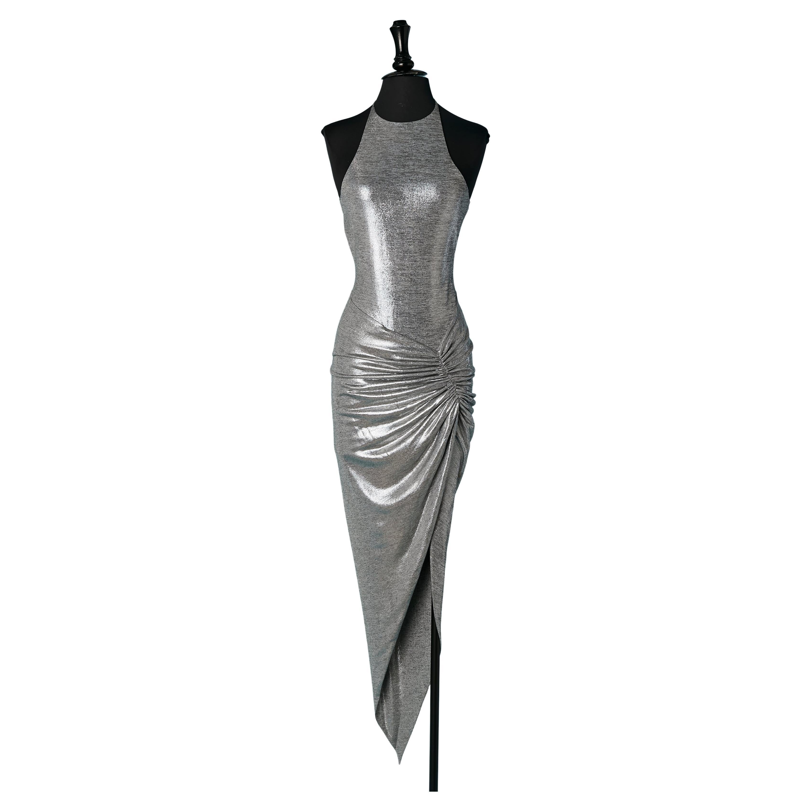 Robe du soir en jersey dos nu, enveloppée et drapée ALEXANDRE VAUTHIER