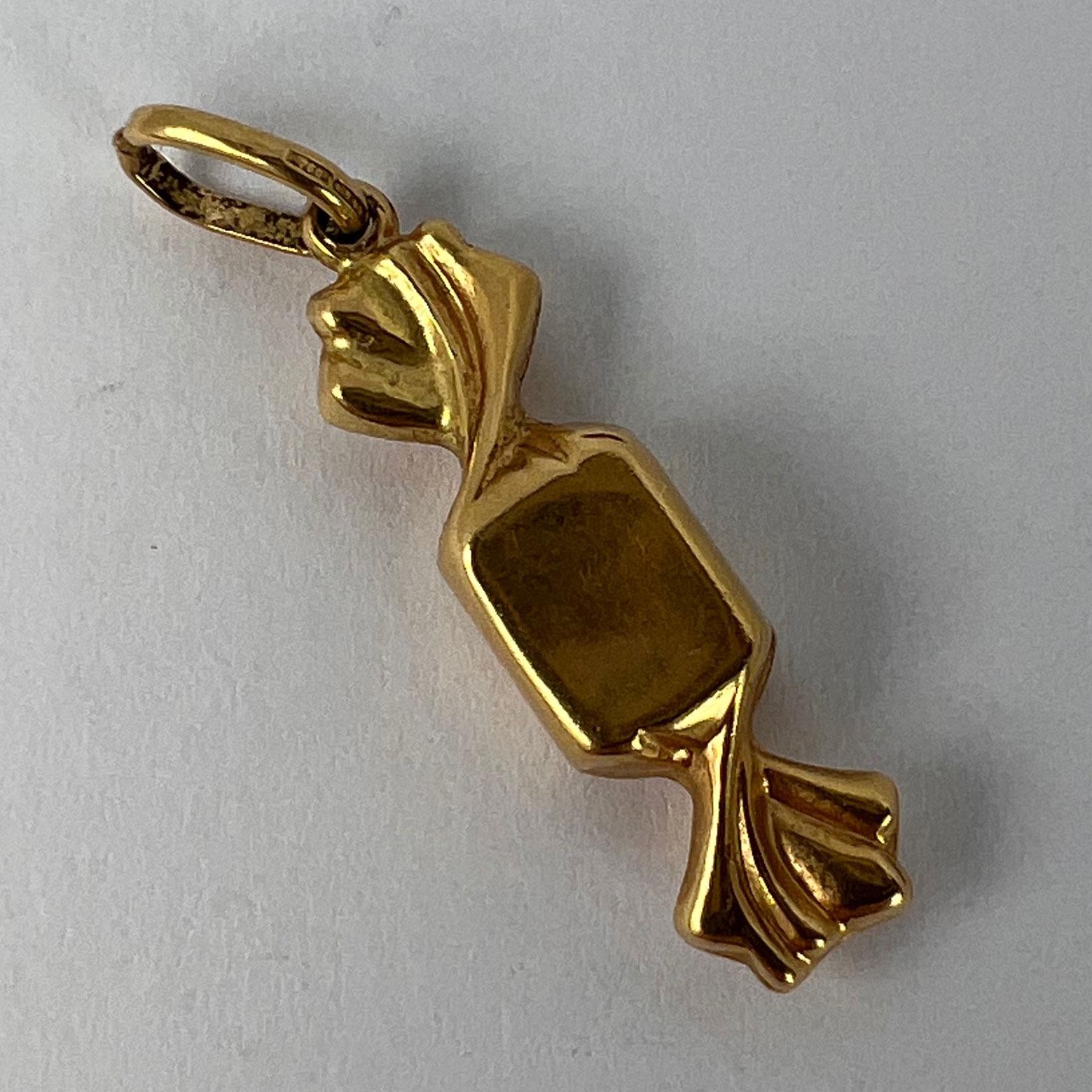 Candy Wrapped Candy Sweet 18K Gelbgold Charm-Anhänger 5