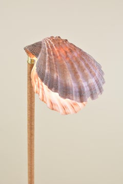 Wrapped 'Lavender Lion's Paw' Floor Lamp