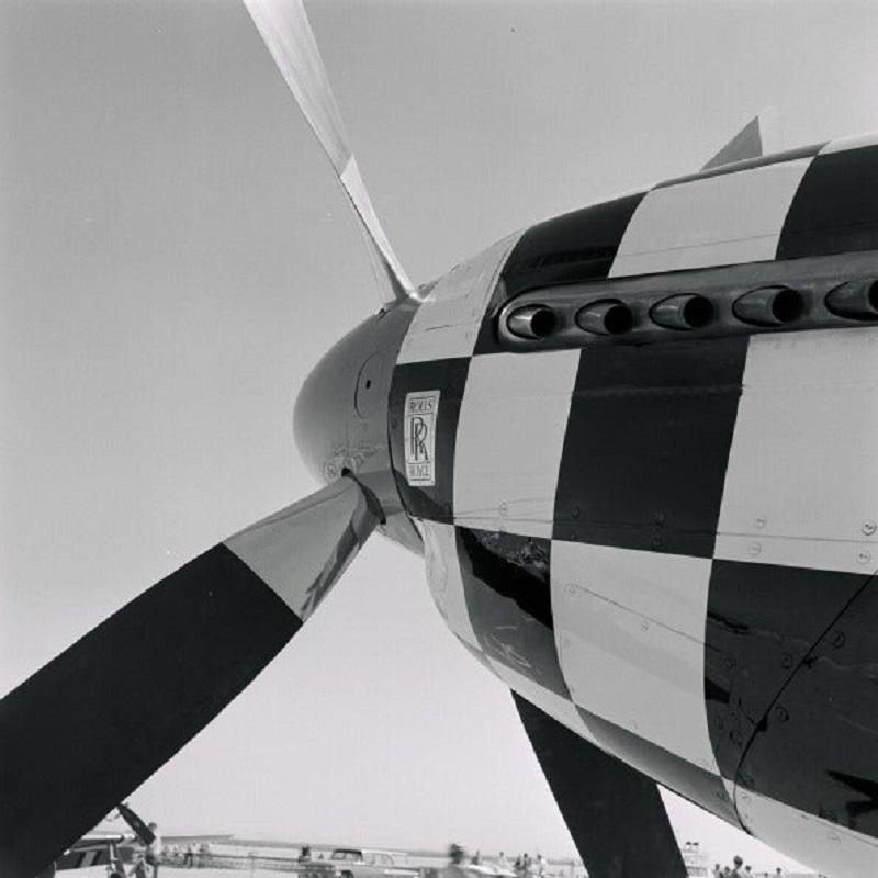 "California Sports Car Club Air Show" by W.R.C. Shedenhelm

UNITED STATES - JUNE 08: 1965 California Sports Car Club Air Show. The checkerboard nose section of a North American P-51 Mustang with Rolls-Royce Merlin engine.

Unframed
Paper Size: 30" x
