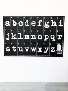 “My Palette”- acrylic spray paint stencil on canvas