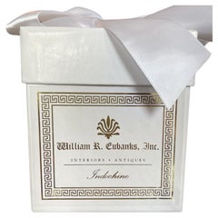 WRE Signature Candle in Indochine Fragrance, White Matte Glass