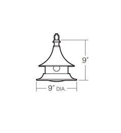 Wren House Außen-Hängeleuchte in Verdigris-Kupfer